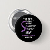 The Devil - Bauchspeicheldrüsenkrebs-Sensibilisier Button (Vorne & Hinten)