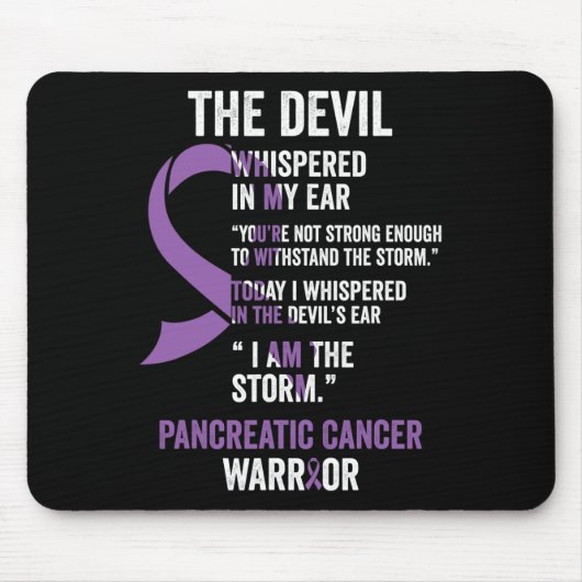 The Devil - Bauchspeicheldrüsenkrebs-Sensibilisier Mousepad (Vorne)