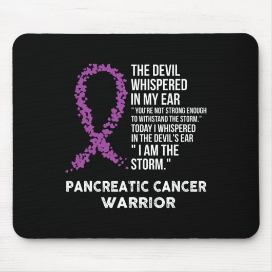 The Devil - Bauchspeicheldrüsenkrebs-Sensibilisier Mousepad (Vorne)