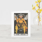 The Devil card - Rider Waite Smith Tarot Karte (Gelbe Blume)