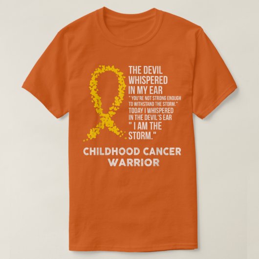 The Devil- Childhood Cancer Awareness Support Ribb T-Shirt (Design vorne)