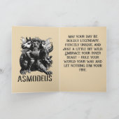 The Devil Personified Illustration Asmodeus Karte (Innenseite)