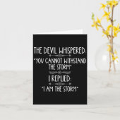 The Devil Whispered You Cannot Withstand The Self- Karte (Gelbe Blume)