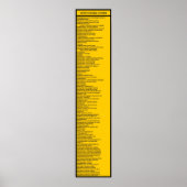 The Dewey Decimal System by 10s mit Header, Yello Poster (Vorne)
