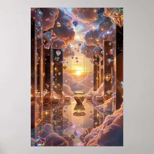 The Diamond Lounge: Where Infinity Meets Luxury Poster (Vorne)