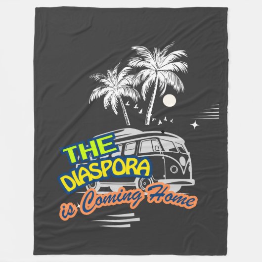 The Diaspora is Coming Home } Fleece Blanket (Vorderseite)