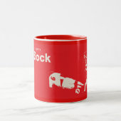 The Dirty Sock - Logo Mug Zweifarbige Tasse (Mittel)