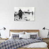 The Discovery America von Leif Eriksson Leinwanddruck (Insitu (Schlafzimmer))