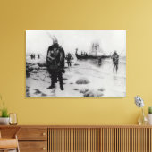 The Discovery America von Leif Eriksson Leinwanddruck (Insitu (Wohnzimmer))