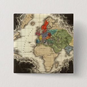 The Discovery of America 1498 AD Button