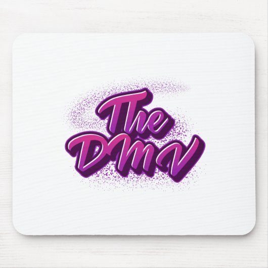 The DMV (DC, Maryland, Virginia) Graffiti Style Mousepad (Vorne)