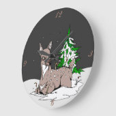 The Doe - Große Wanduhr (Winkel)