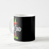 The Dog Dad Elf Christmas Matching Pajamas Men Wom Kaffeetasse (Vorderseite Links)