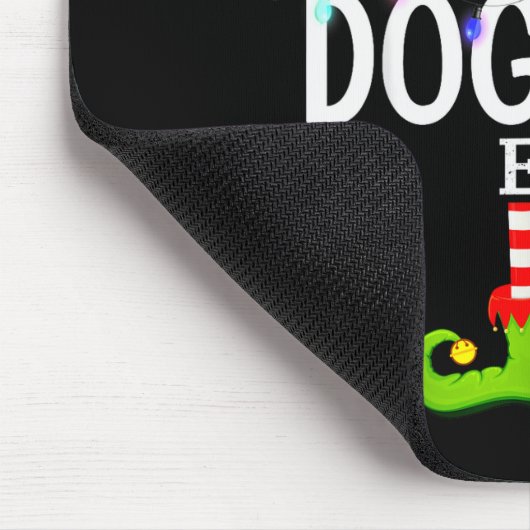 The Dog Dad Elf Christmas Matching Pajamas Men Wom Mousepad (Ecke)
