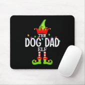 The Dog Dad Elf Christmas Matching Pajamas Men Wom Mousepad (Mit Mouse)