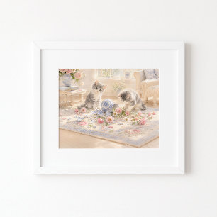 The Dog Did It Wasserfarben-Kunstprint Poster