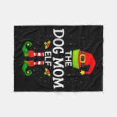 The Dog Mom Elf Christmas Family Matching Pajama M Fleecedecke (Vorderseite (Horizontal))