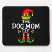 The Dog Mom Elf Christmas Family Matching Pajama M Mousepad (Vorne)