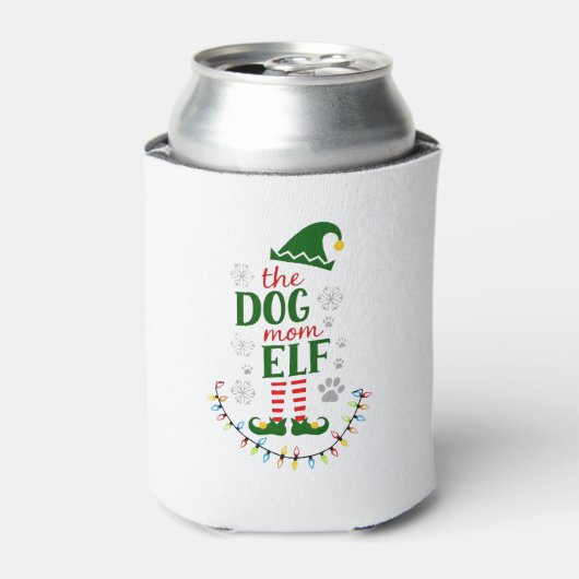 The Dog Mom Elf Xmas Funny Dogs lover Christmas Do Dosenkühler (Kanne Vorderseite)