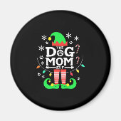 The Dog Mom Elf Xmas Funny Dogs lover Christmas Do Magnet (Vorne)