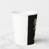 The Dog Mom Elf Xmas Funny Dogs lover Christmas Do Pappbecher (Rechts)