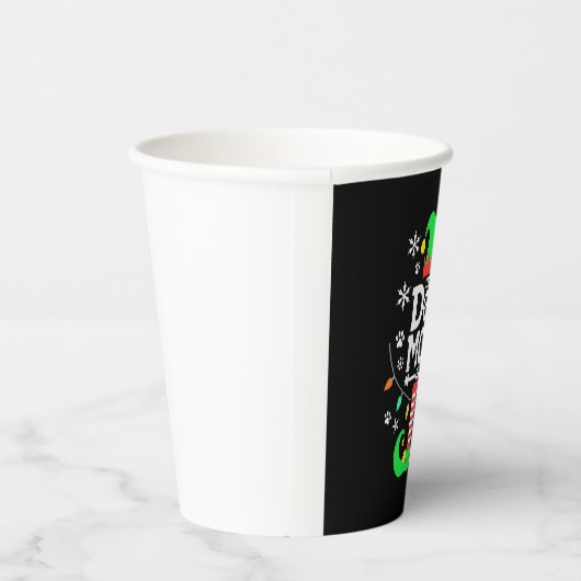 The Dog Mom Elf Xmas Funny Dogs lover Christmas Do Pappbecher (Rechts)