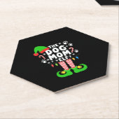 The Dog Mom Elf Xmas Funny Dogs lover Christmas Do Untersetzer (angewinkelt)