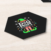 The Dog Mom Elf Xmas Funny Dogs lover Christmas Do Untersetzer (angewinkelt)