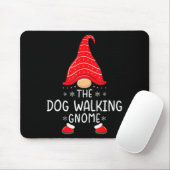The Dog Walking Gnome Xmas Family Matching Funny C Mousepad (Mit Mouse)