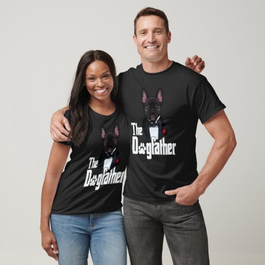 The Dogfather French Bulldog Dad Frenchie dog T-Shirt (Unisex)