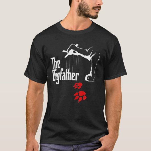 The Dogfather Funny Cool Father’S Day Gift T-Shirt (Vorderseite)
