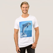 The Dolphin’s Silent Dance Tri-Blend Shirt (Vorderseite voll)