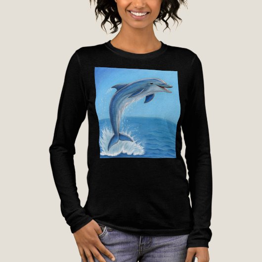 The Dolphin’s Silent Dance Tri-Blend Shirt (Vorderseite)