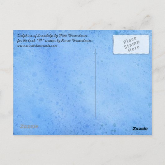 The Dolphins of Knowledge by Mike Winterbauer Postkarte (Rückseite)