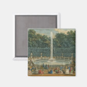 The Domes in Garden at Versailles, Pub von Lau Magnet (Vorderseite/Rückseite)