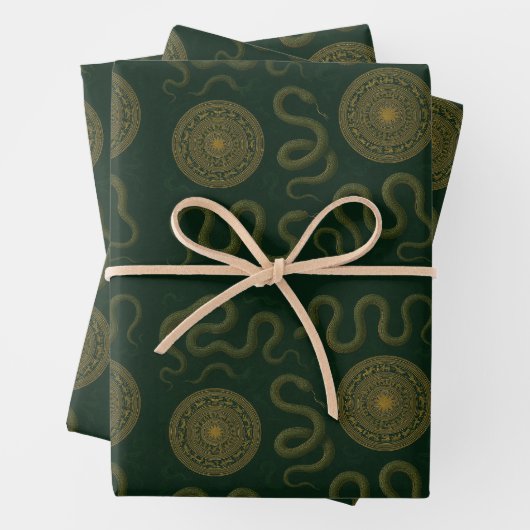 The Đông Sơn Serpent Geschenkpapier Set (Beispiel)