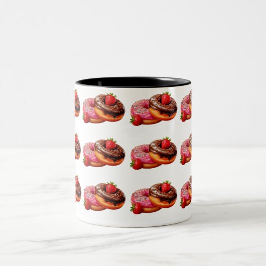 The Donut Mug Zweifarbige Tasse (Mittel)