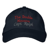 The Double Minnow, Capt. Ralph - Angepasst Bestickte Kappe (Vorderseite)