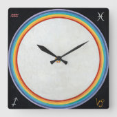 The Dove, No.14. von Hilma af Klint Quadratische Wanduhr (Vorderseite)