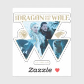 The Dragon and The Wolf Daenerys & Jon Graphic Aufkleber (Blatt)