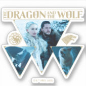 The Dragon and The Wolf Daenerys & Jon Graphic Aufkleber (Vorderseite)