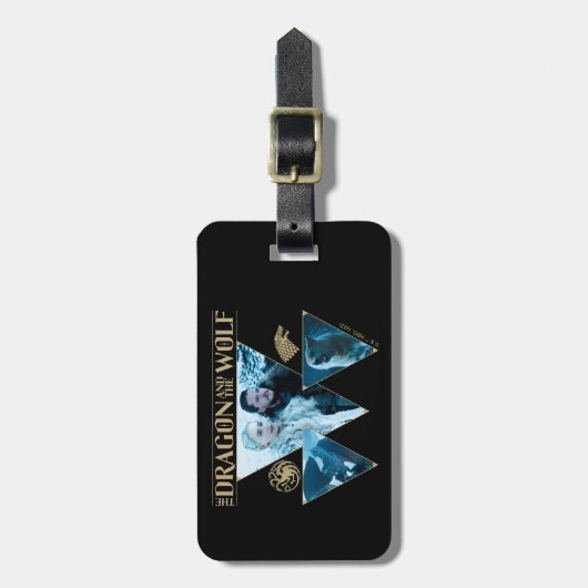 The Dragon and The Wolf Daenerys & Jon Graphic Gepäckanhänger (Vorderseite vertikal)