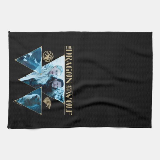 The Dragon and The Wolf Daenerys & Jon Graphic Geschirrtuch (Horizontal)