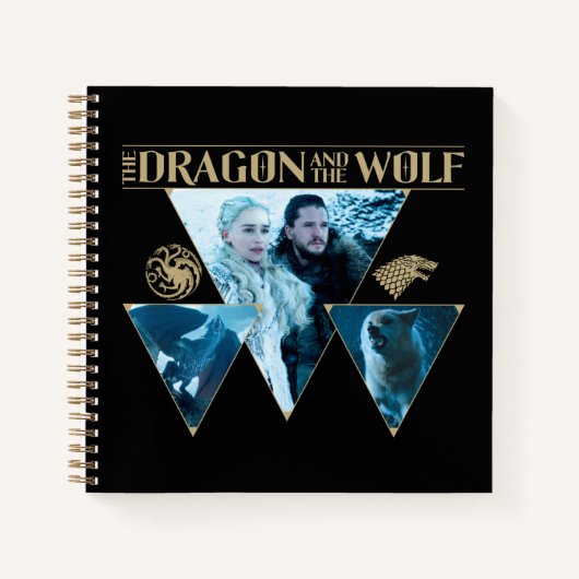 The Dragon and The Wolf Daenerys & Jon Graphic Notizblock (Vorderseite)