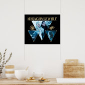 The Dragon and The Wolf Daenerys & Jon Graphic Poster (Küche)