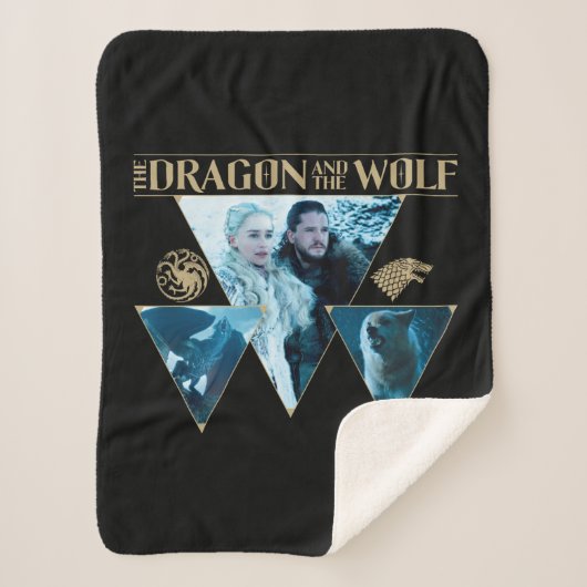 The Dragon and The Wolf Daenerys & Jon Graphic Sherpadecke (Vorderseite)