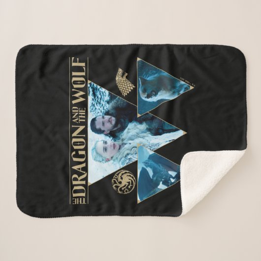The Dragon and The Wolf Daenerys & Jon Graphic Sherpadecke (Vorderseite (Horizontal))