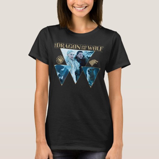 The Dragon and The Wolf Daenerys & Jon Graphic T-Shirt (Vorderseite)
