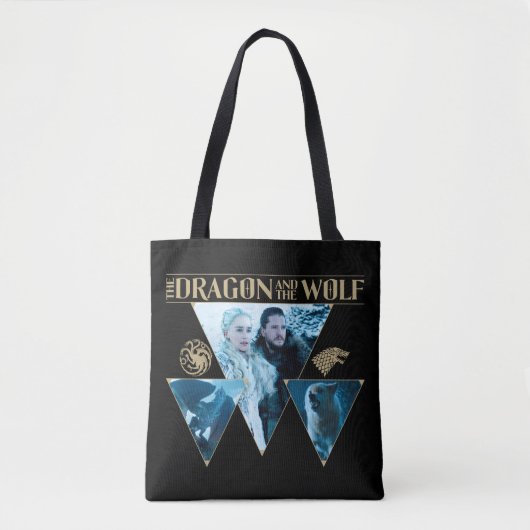 The Dragon and The Wolf Daenerys & Jon Graphic Tasche (Vorderseite)