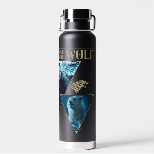 The Dragon and The Wolf Daenerys & Jon Graphic Trinkflasche (Rückseite)